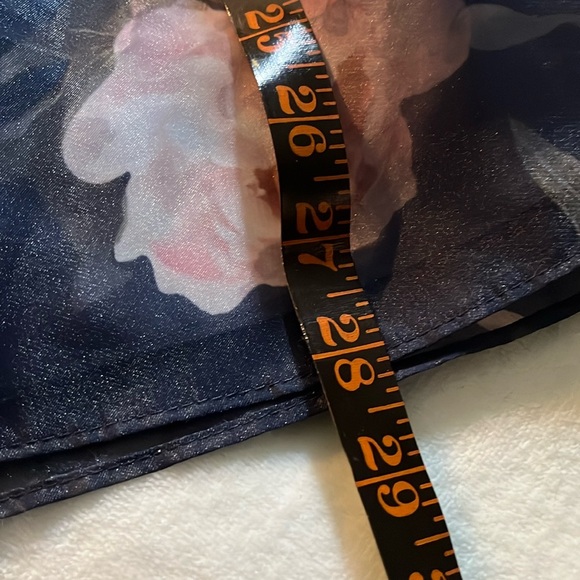 Laura Ashley gorgeous navy blue dress with flower blooms sz 6x. Exquisite!! - Picture 9 of 11